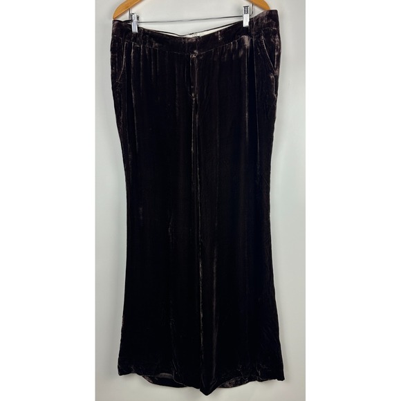 NWT  J. Crew Velvet City Fit Pants Relaxed Straight Leg Brown Size 16 Vtg Y2k - Picture 2 of 15